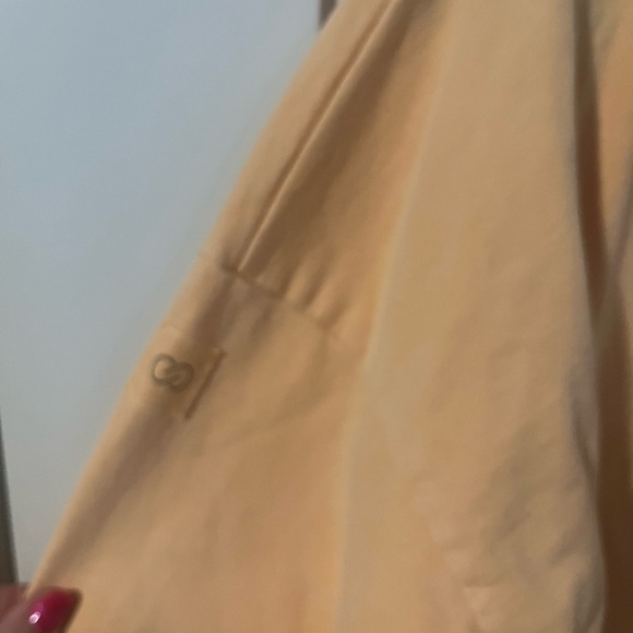 CALIA Athletic Workout Orange Button Neck Long Sleeve Sweater Size Large - Picture 7 of 7